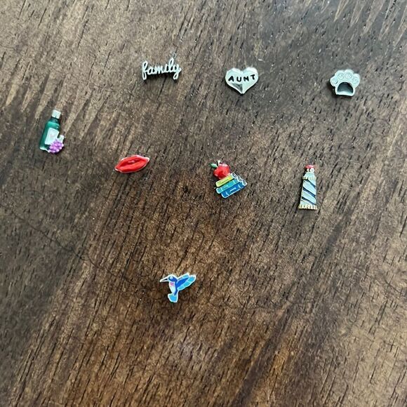 Origami Owl Tiny Locket Charms- Sold Altogether - Picture 1 of 9